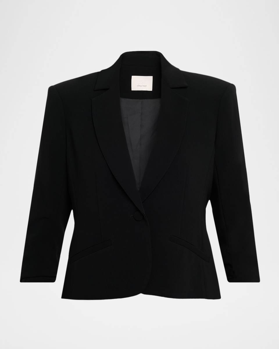Khloe Petite Cropped 3/4-Sleeve Blazer